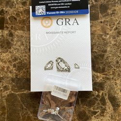 Mossanite Stud Earrings