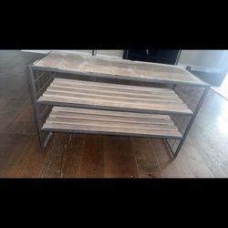 Shoe Rack , box Spring N Frame (mattress Not Included) N Desk 