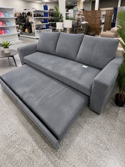 Gray Convertible Sofa Bed | Pull-Out Sleeper Couch | $369.99