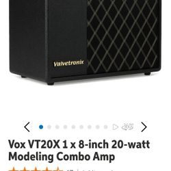 Vox VT20X1x 8-inch 20-watt Modeling Combo Amp. Like New. $150 Or Best Offer. 
