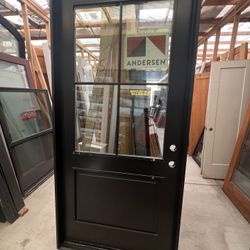 Black Glass Door 44x94