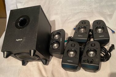 Logitech Z506 5.1 Surround Sound Speaker System – Complete