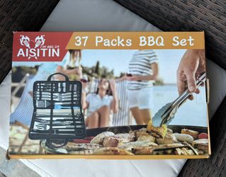 37Pcs Grill Accessories BBQ Grill Tools Set, Stainless Steel BBQ Grill set