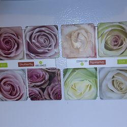 Floral photographic magnets 2X2 2 for $4