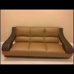 Matching Leather Couch, Loveseat, Coffee And End Tables 
