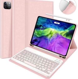 iPad Pro 11 Case with Keyboard - Case for iPad Pro 11 2020 (2nd Generation) with Detachable Wireless Keyboard Pencil Holder- iPad Pro 11 inch case Key