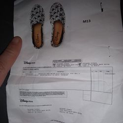 Brand New Never Worn Disney Mickey Mouse Slip Ons