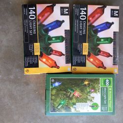 3 Boxes Brand New Christmas Lights