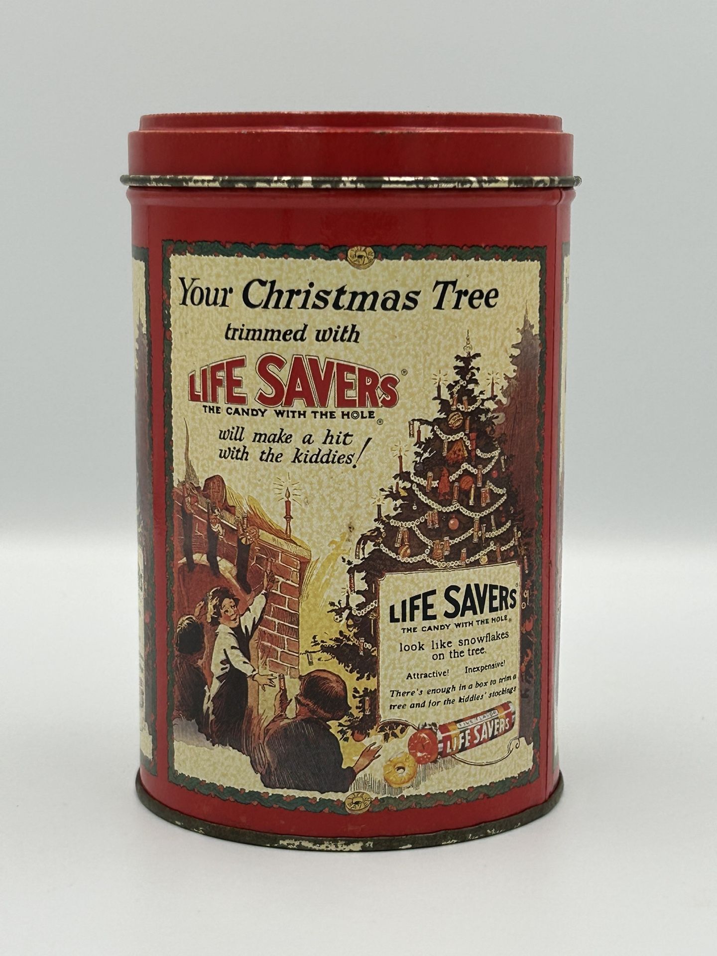 Vintage 1988 LifeSavers Limited Edition Holiday Christmas Keepsake Metal Tin