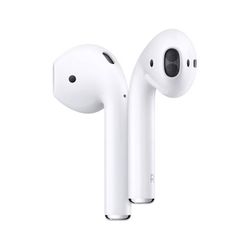 Apple A1602 2nd Gen Wireless Bluetooth AirPods White with Charging Case & Cover