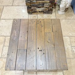 Rustic Wood Side Table