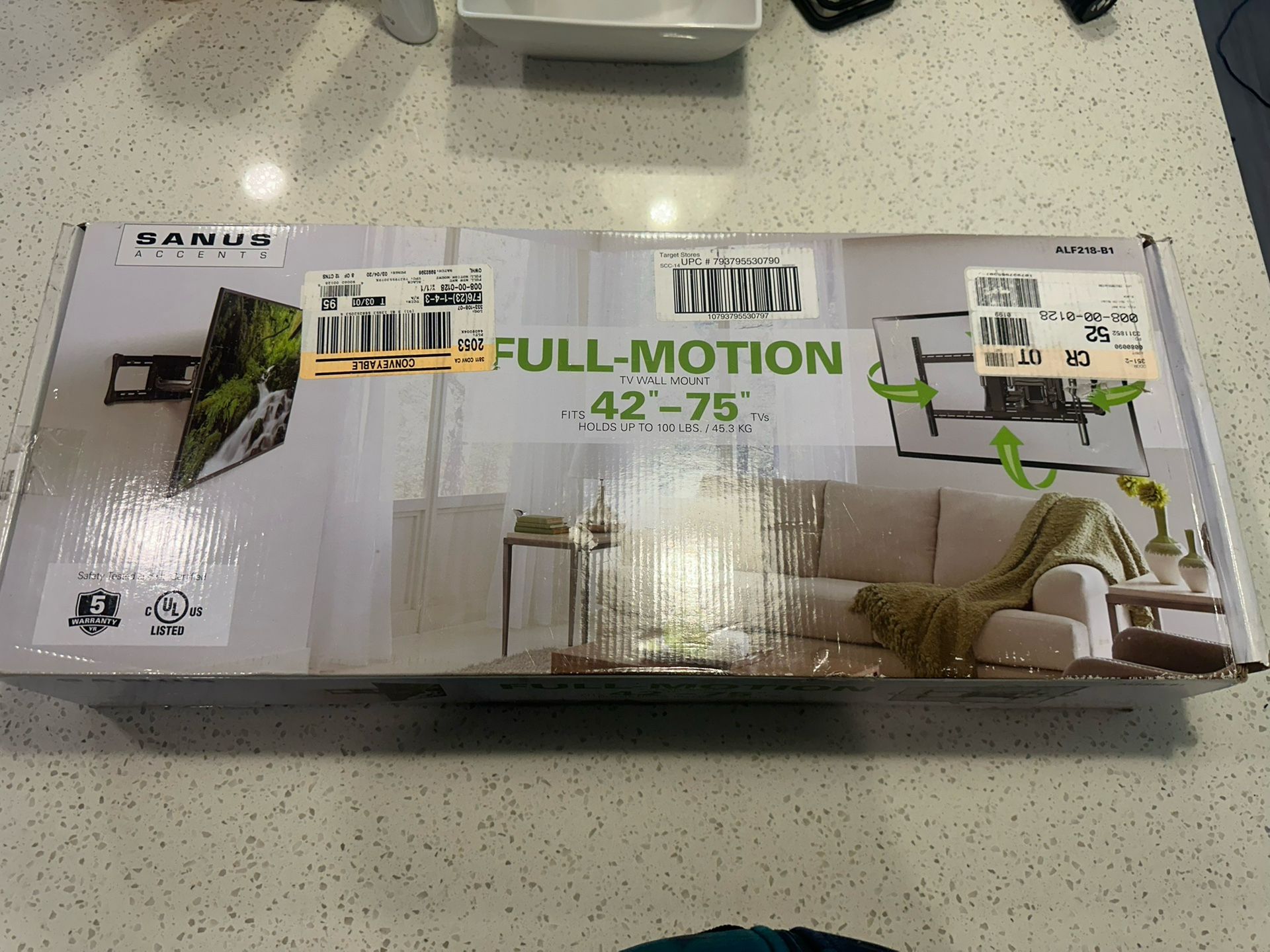 Sanus TV Wall Mount 42”-75”