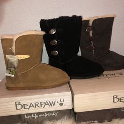 Youth Girls BearPaw Boots Size 3