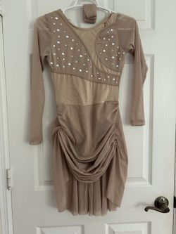 Contemporary Dance Costume Color Nude- Spinning Tales - Size XSA