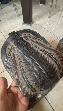 Tony Lama Ostrich Gray Boots