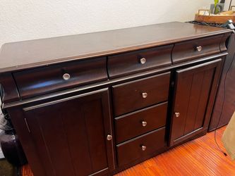 Dark Wood Sideboard / Buffet with Ample Storage