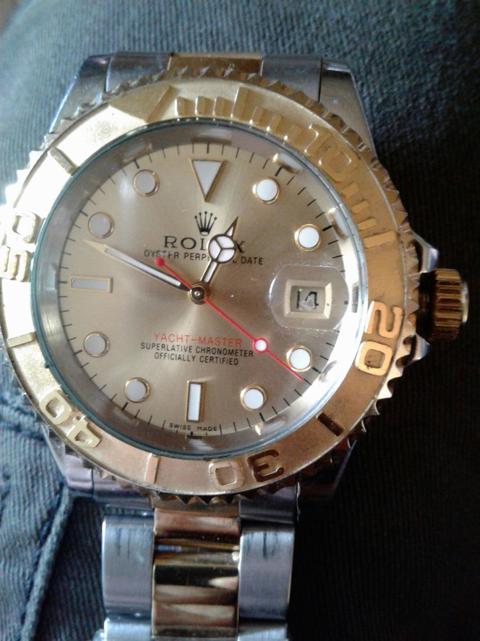 Rolex yacht master 16520 gold a Silver edition