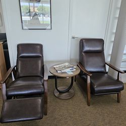 Leather Pushback Recliner  - $599 each 