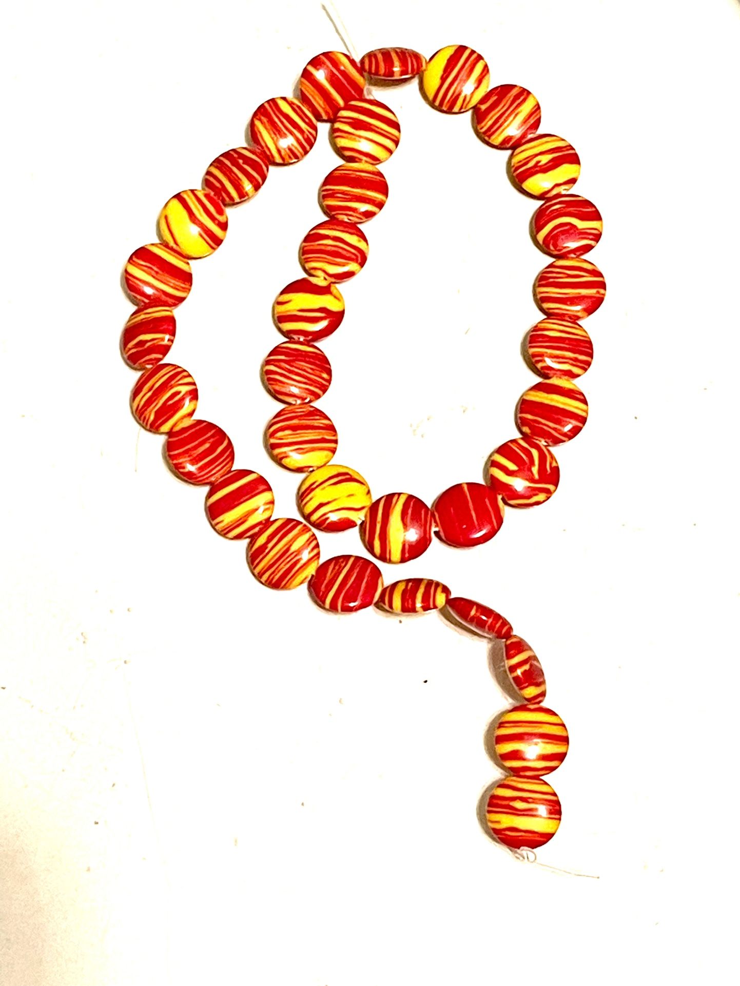 Orange & Yellow Stone Beads