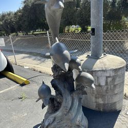 Bronze Dolphin Water Fountain 