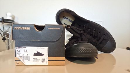 Converse CHUCK TAYLOR'S ALL STAR - Black Monochrome Size M7.5/W9.5 - BNIB