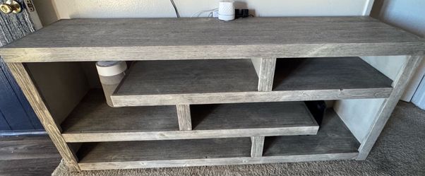 Gray Wood TV Stand / Entertainment Center