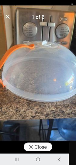 clear plastic microwave splatter cover