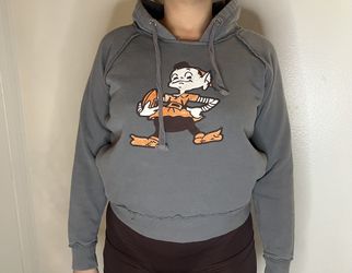 Official NFL Women’s Grey Cleveland Brown’s Hoodie - Small