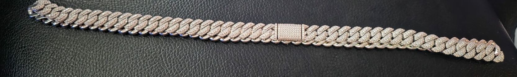 Moissanite Diamond Cuban Link Chain