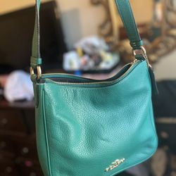 Green Crossbody Coach Bag