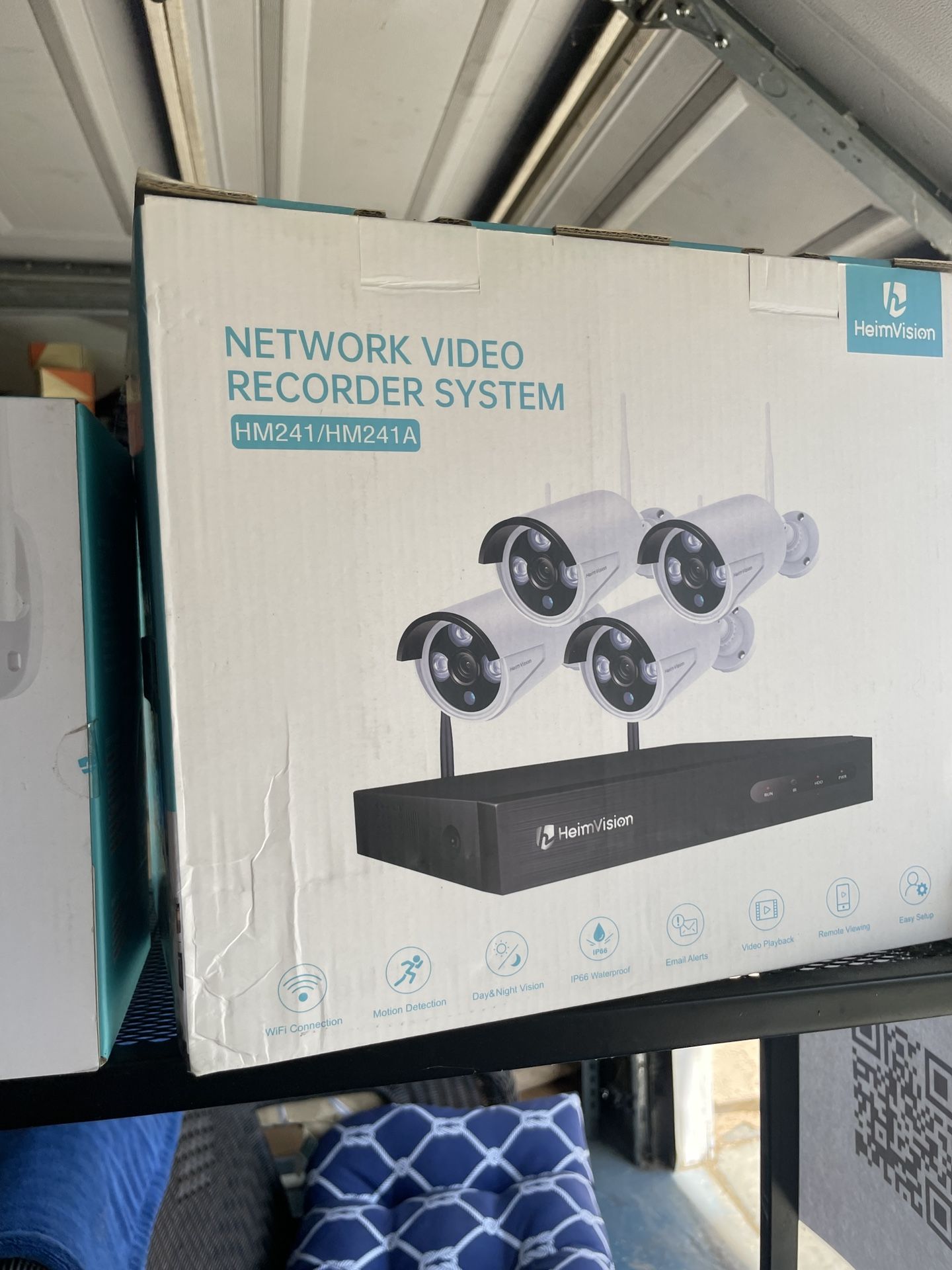 New 8ch WiFi Wireless Security Nvr System With 4x Camera (no Hard Drive)