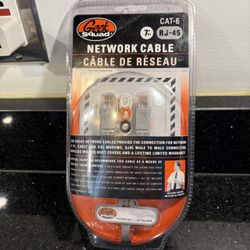 Geek Squad 7 Feet Cat-6 RJ-45 Network Cable Gold-Plated Contacts