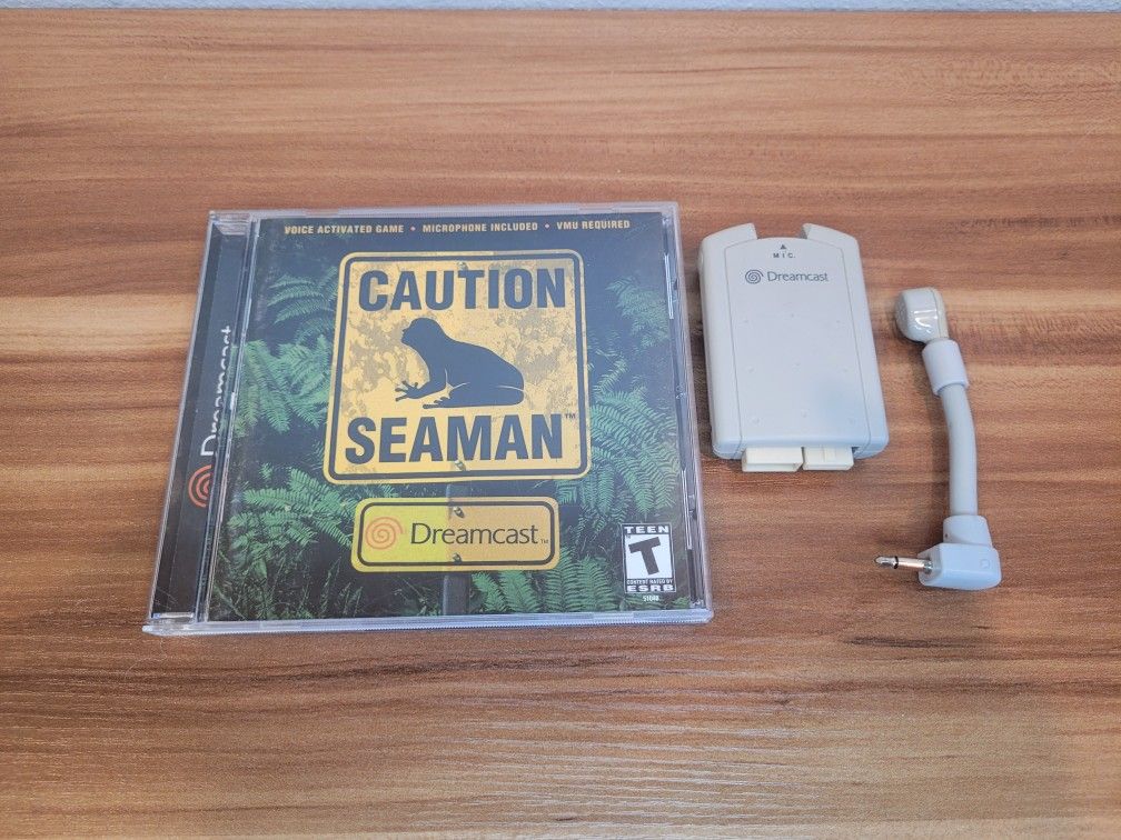 SEAMAN SEGA DREAMCAST WITH MICROPHONE