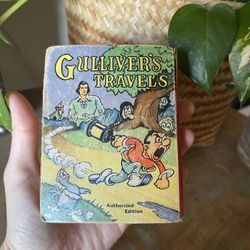 Gulliver's Travels, Charles C. Taylor 1939 Hardcover Mini - Flip Book RARE