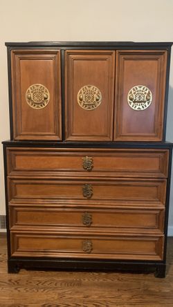 Vintage Wood Dresser 