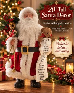 20-Inch Santa Claus Tabletop Christmas Figurine
