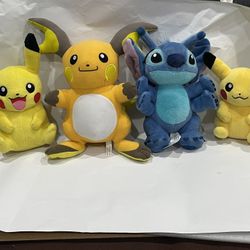 Pokémon Raichu Stitch  8-12 Inches. $15 Each