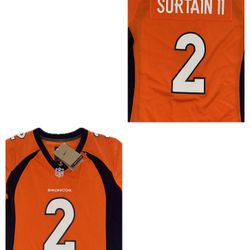 Nike Denver Broncos #2 Patrick Surtain II Orange Jersey Women’s Sizes  New 