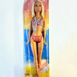 Mattel 2012 Barbie X9598 Beach Bikini Summer Fun Seashells Blonde Doll NIB