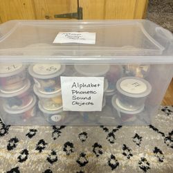 Alphabet Sounds Objects Teaching Tubs
