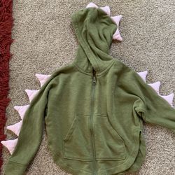 Toddler Girl Dinosaur Hoodie In 3T