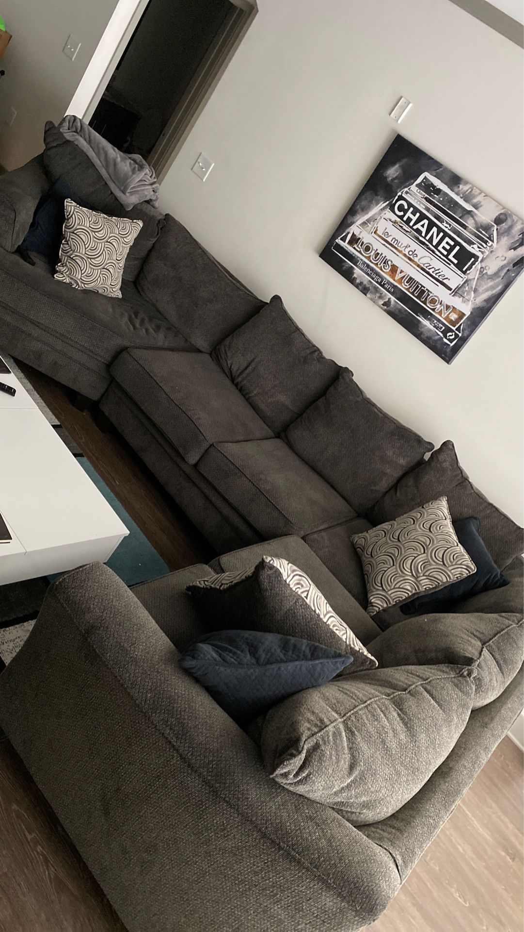 Grey Living Room Sectional