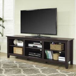 70" Essentials TV Stand Media Console in Espresso