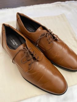 VAN HEUSEN  Men’s  Larry Dress Shoes Light Cognac Brown  Size 12