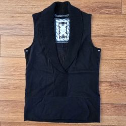 Women's Old Navy Black Sleeveless Pullover Vest Top Size Small