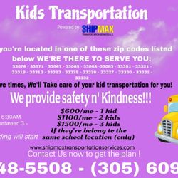 School Transportation  WESTON - SUNRISE - PLANTATION - TAMARAC - CORAL SPRINGS
