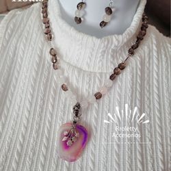 Sterling Silver 925 Necklace And Earrings Set