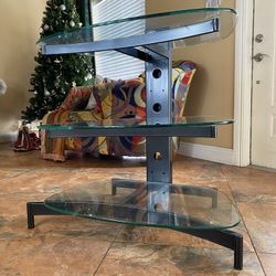 Glass Three Tier Entertainment Tv Stand