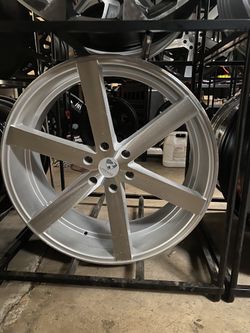 24’ silver ravetti m1 silver brush 6x139.7