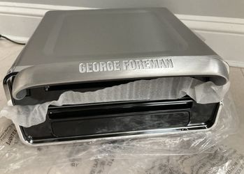 George Foreman Smokeless - Digital Family Size Grill, Silver